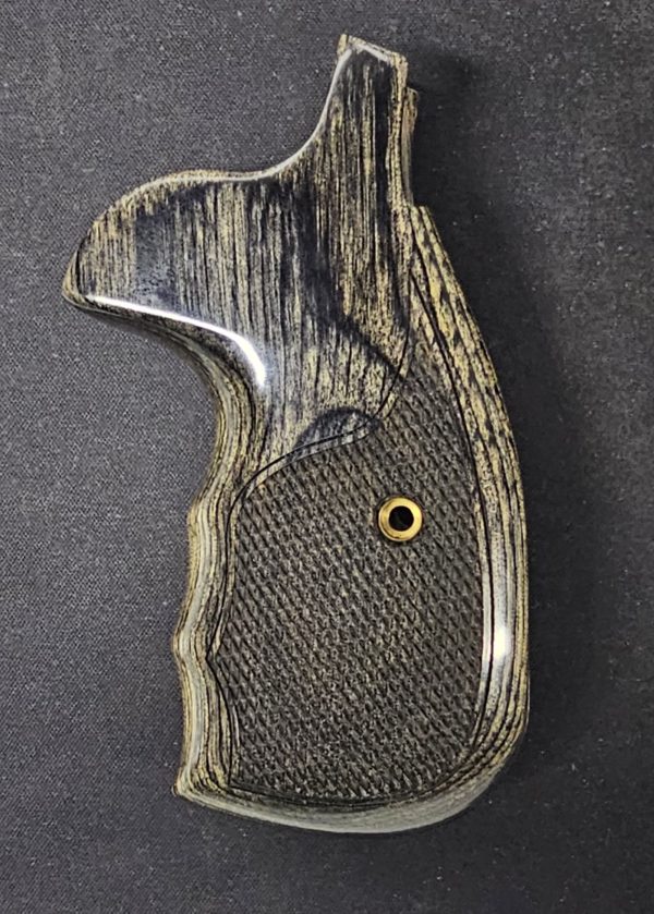 S&W K/L Round KU Silverblack Checkered