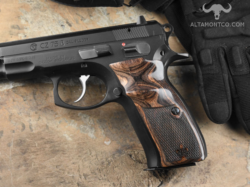 CZ 75 Full Size Altamonts Ultima Panel Checkered Walnut